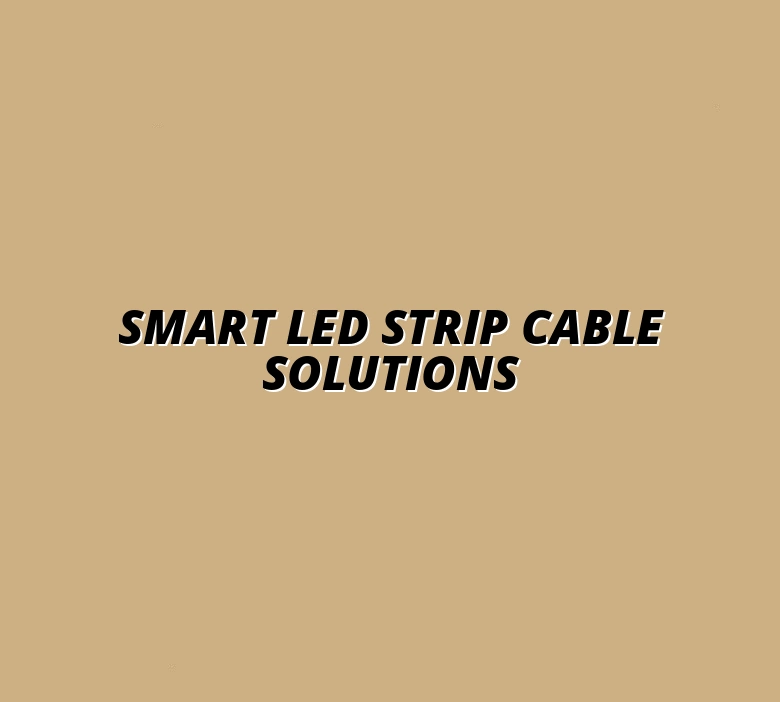 LED strip lighting cable management tips