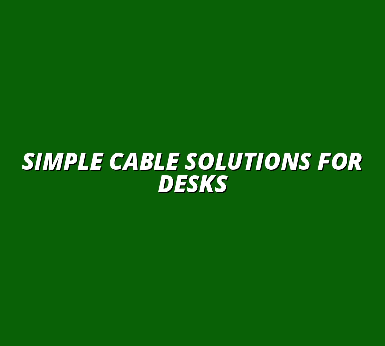 minimalist desk lamp cable solutions