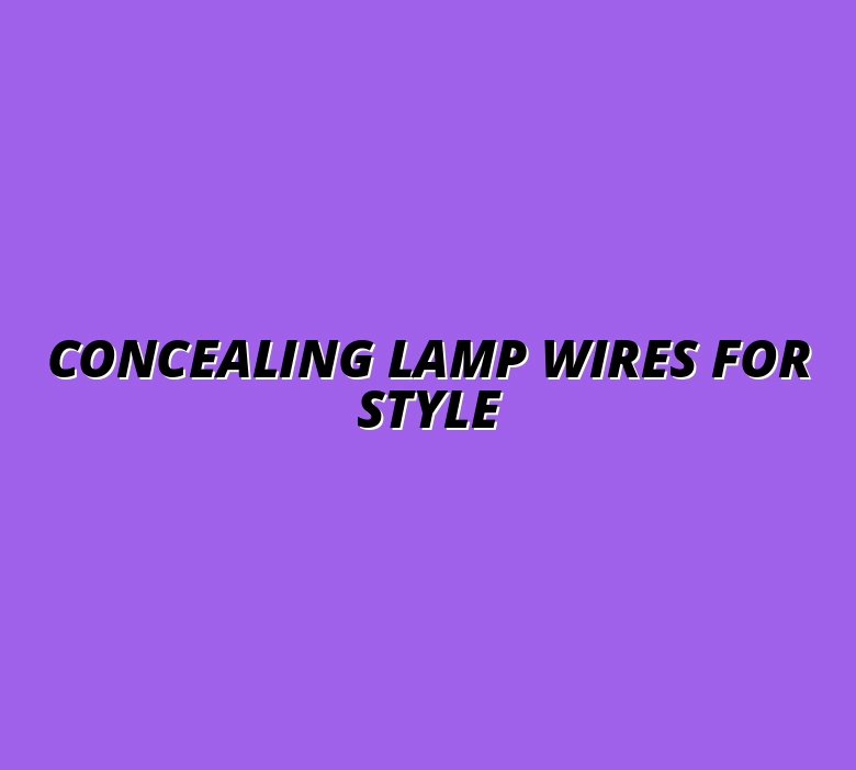 enhancing workspace with hidden lamp wires